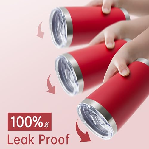 20 oz Tumblers Bulk Stainless Steel Tumbler with Lid (12 Count)