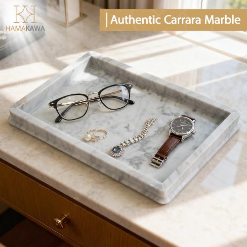 Italian Real Natural Marble Bathroom Vanity Tray 12 inch