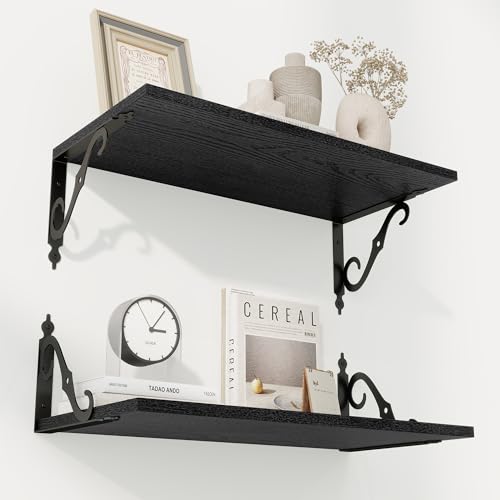 12 Inch Deep Floating Shelves for Wall (2 Count)
