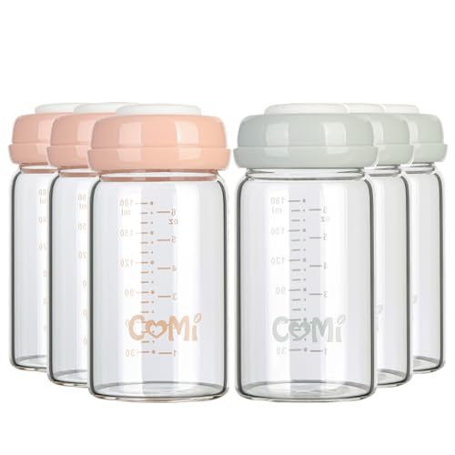 Wide Neck Glass Breastmilk Collection n Storage Bottle (4 Count)