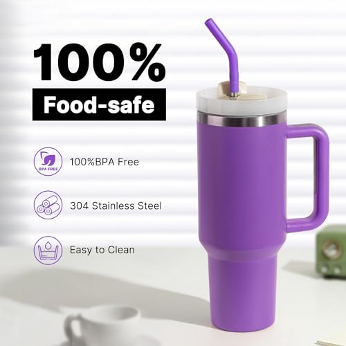 Stainless Steel Straws for 40oz Stanley Cup Tumbler