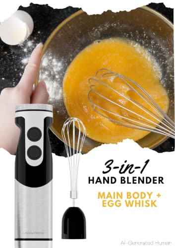 Hand Blender Immersion Blender Handheld 12