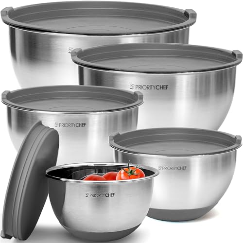 Premium Mixing Bowls With Airtight Lids Set