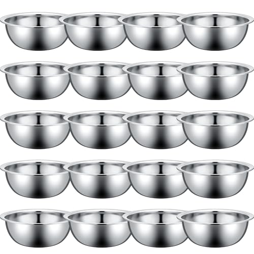 Stainless Steel Mixing Bowls Set (20 Count)
