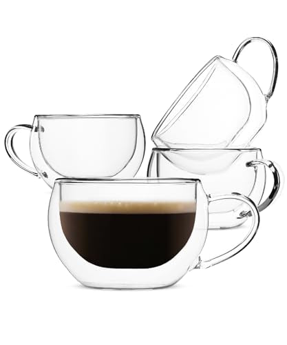 BTaT Double Walled Espresso Cups (4 Count)