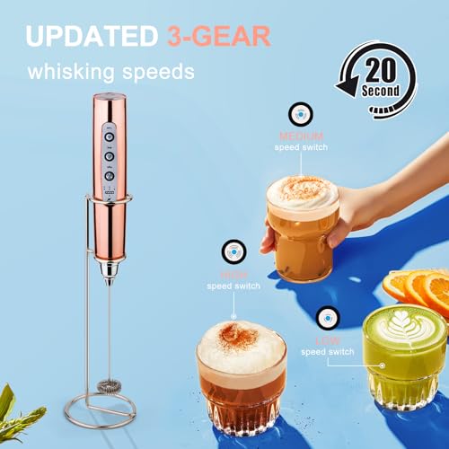 Handheld Milk Frother Wand for Coffee
