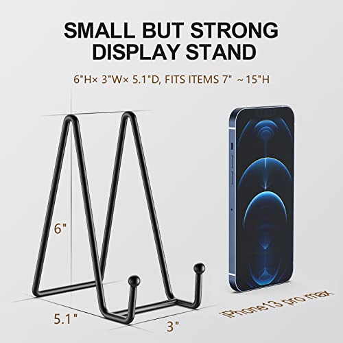 3 Pack 6 Inch Plate Stands for Display (3 Count)
