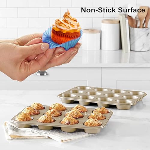 2er Set Muffinblech 12 Mulden (2 Count)