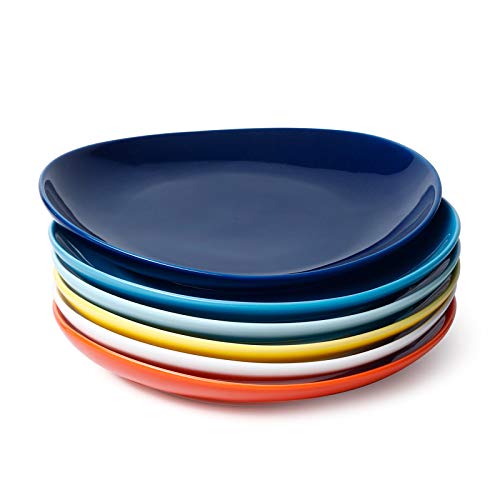 7.8 Inch Porcelain Dessert Plates Set of 6 (6 Count)