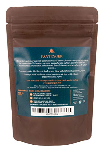 Matcha Green Tea Powder and Reishi Mushroom. 2.12 OZ (2.12 Ounce)