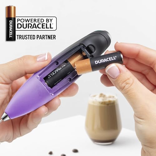 Powerful Milk Frother Wand With Duracell Batteries