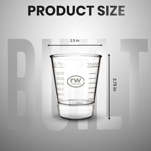1.5 Oz Graduated Shot Glass Espresso Measuring Glass Barista Cup