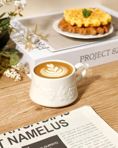 Ceramic Espresso Cups and Saucers Set of 4 (4 Count)