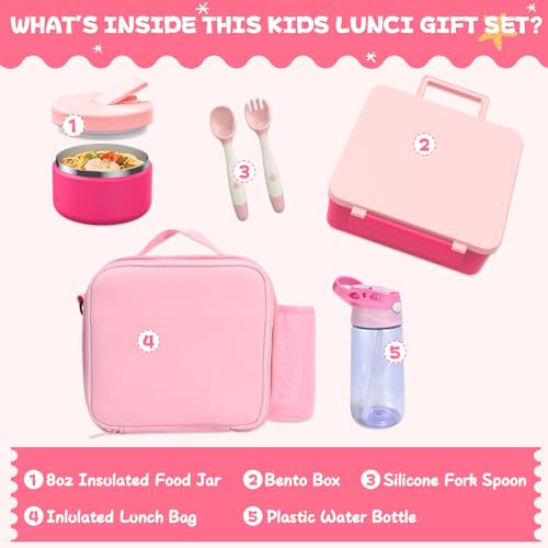 Kids Bento Lunch Box with 8oz Soup Thermo