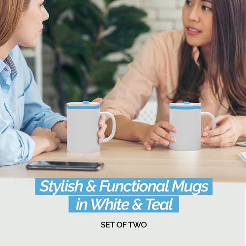 Iconic Desk Mugs with Lid & Handle