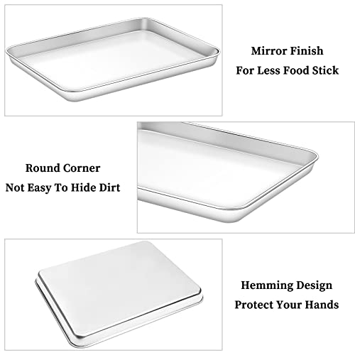Baking Sheet with Rack Set [2 Sheets + 2 Racks]