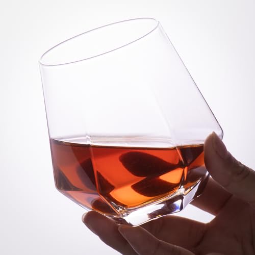 Hexagonal Whiskey Glass 13.53 oz (2 Count)