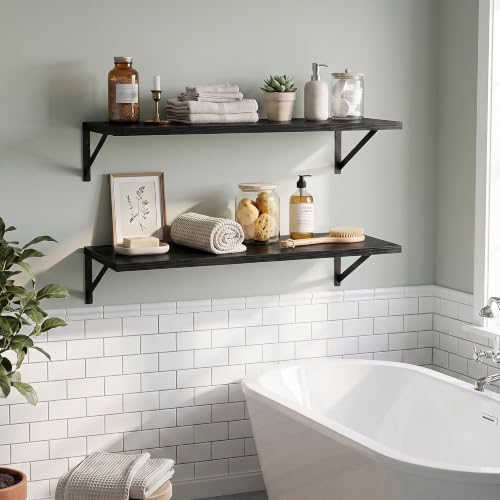 Wall Mounted Floating Shelves Set of 2 (2 Count)