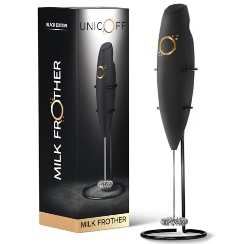 Milk Frother Handheld with Stand