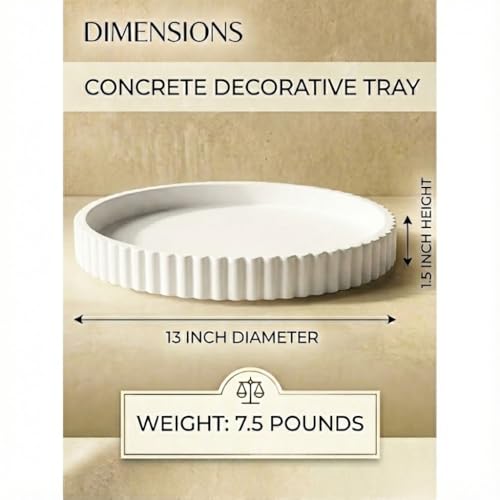13 Inch Coffee Table Tray Round