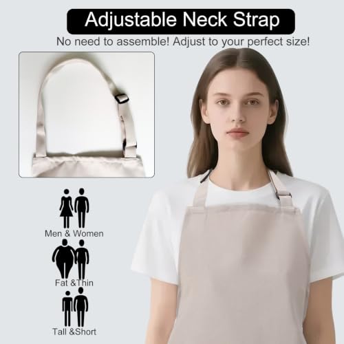 Kitchen Bib Chef Apron for Women Men