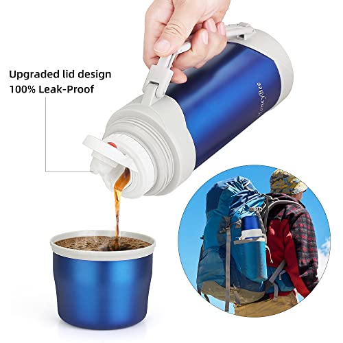 Hot Drinks Keeps Liquid Hot or Cold for Up to 24 Hours Thermos 41 Ounce Coffee Thermos 18