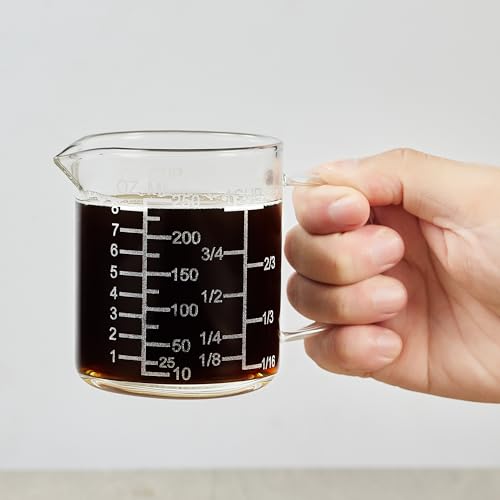 Ackers Mirror Scale Glass Measuring Cup