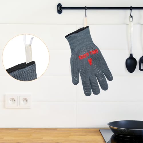 BBQ Gloves Oven Gloves 1472℉ Extreme Heat Resistant (2 Count)