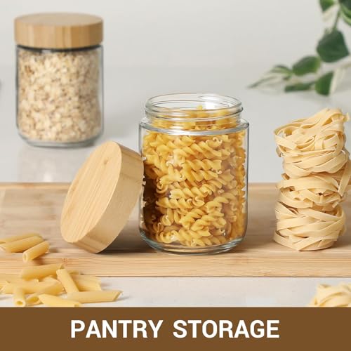 6 pack 16oz Glass jars with Airtight Lids