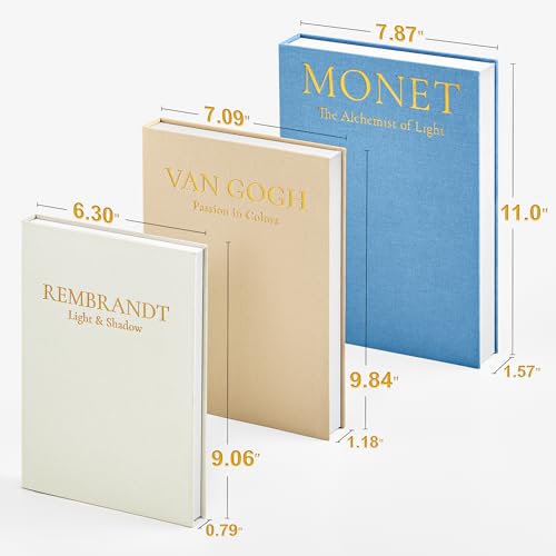 Aesthetic Decorative Books (3 Count)