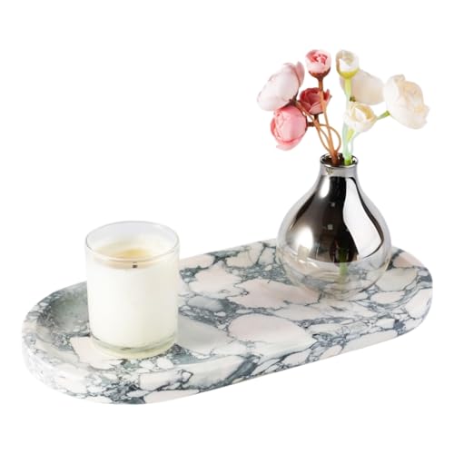 Natural Marble Tray for Bathroom Countertop