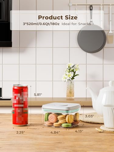 0.6 Qt Airtight Snack Containers