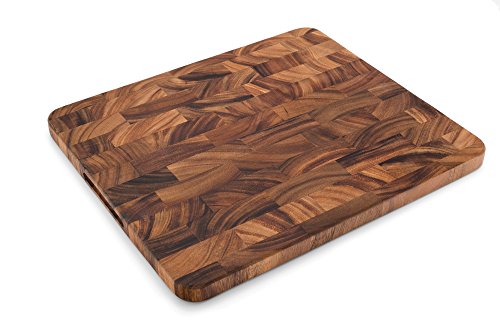 Oslo End Grain Utility Cutting Board and Butcher Block Oil Set