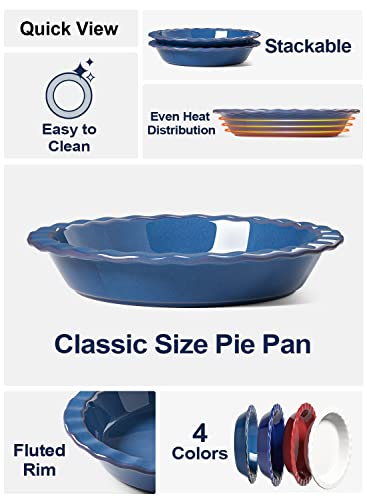 Ceramic Pie Dish for Baking (2 Count)