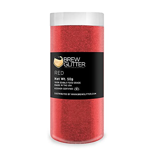Red BREW GLITTER Edible Glitter For Drinks