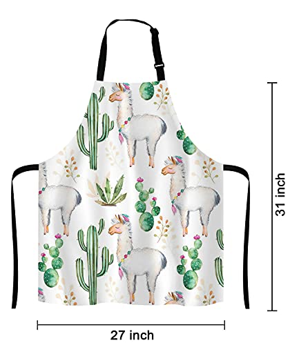 Llama Cacti Apron for Women and Men