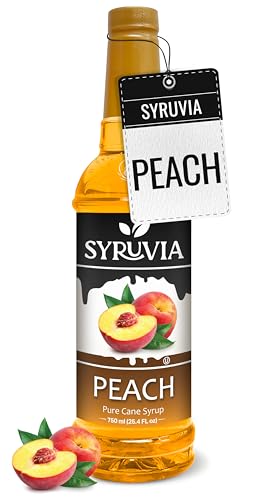 Peach Syrup Flavored Syrup for Cocktails (25.4 Fl Oz)