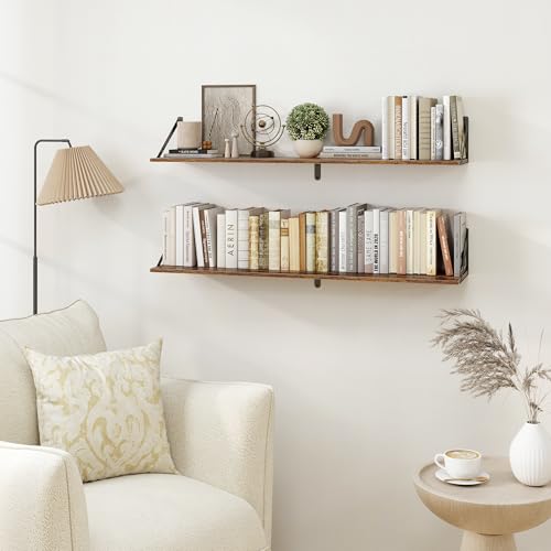 Deep Floating Shelves for Wall (2 Count)