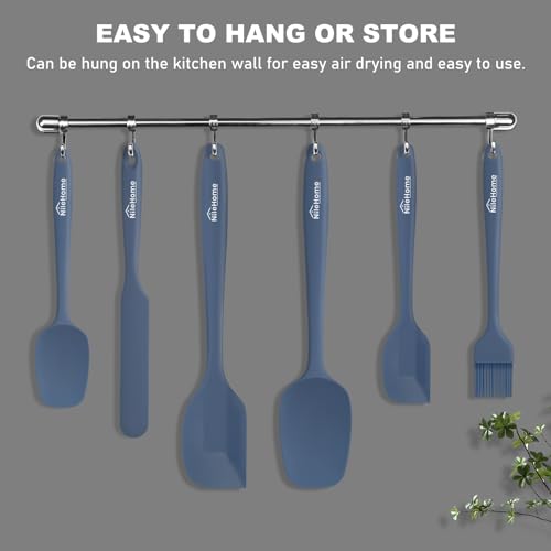 6 Pieces Silicone Spatula Set with Silicone Brush (6 Count)