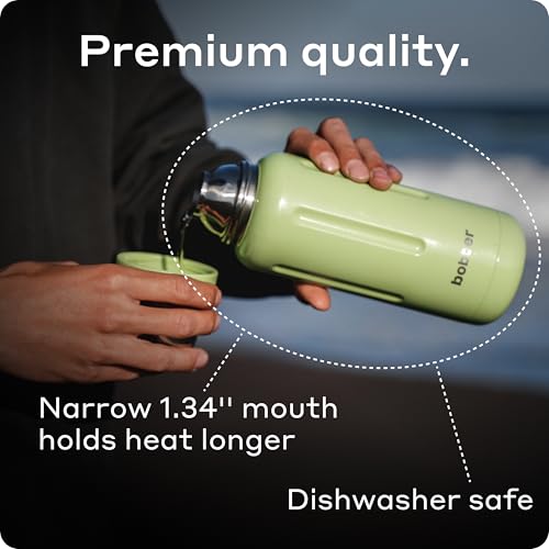 34 oz 1 Liter Stainless Steel Travel Thermo Flask for Hot and Cold Drinks