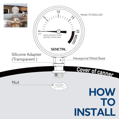 20 Psi Pressure Cooker Canner Gauge Replacement Part