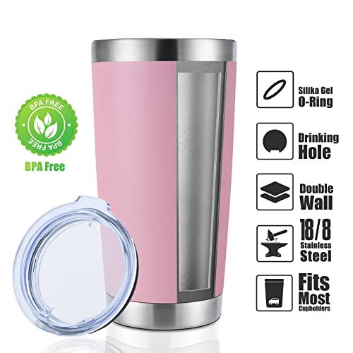 20oz Stainless Steel Tumbler Bulk with Lid (12 Count)