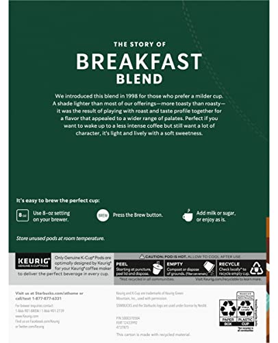 Breakfast Blend Coffee K (72 Count)