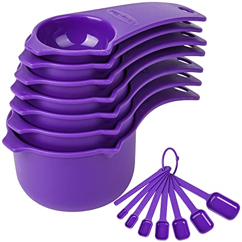 Plastic Measuring Cups and Spoons Set 15