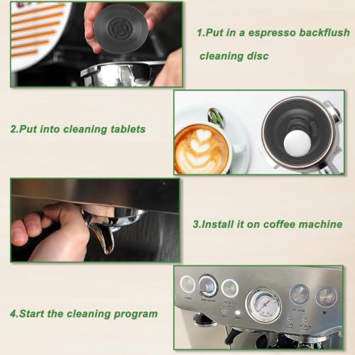 54mm Cleaning Disc for Breville 4 Pack Backflush Cleaning Disc for Breville