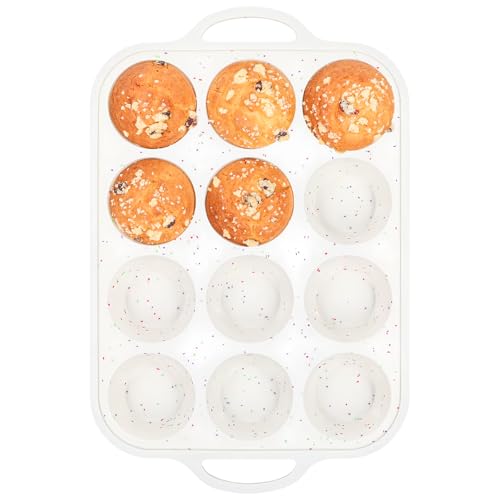 Silicone Muffin Pans for Baking 1 Pack