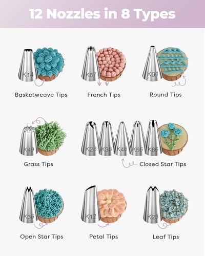 71 Cake Decorating Kit Baking Supplies Tools for Beginners & Pros (71 Count)