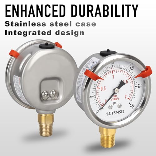 0 to 30 Psi Pressure Gauge