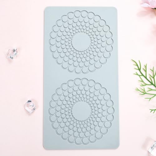 Hollow Round Circular Design Lace Mat Chocolate Fondant Mold DIY Sugar Craft Silicone Pad Cake Decorating Tools Kitchen Bakeware