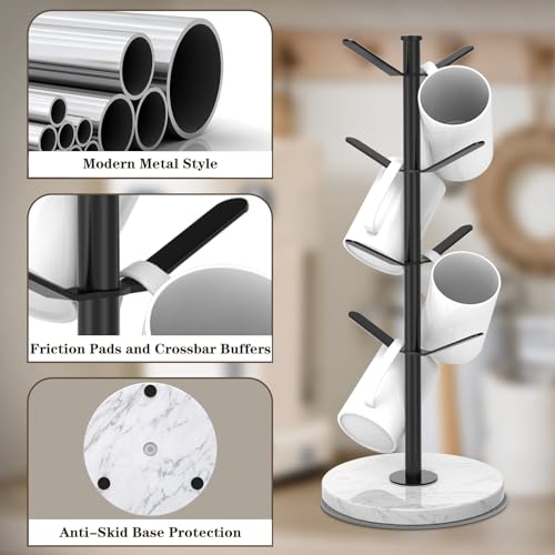Marble Mug Holder Tree with 2